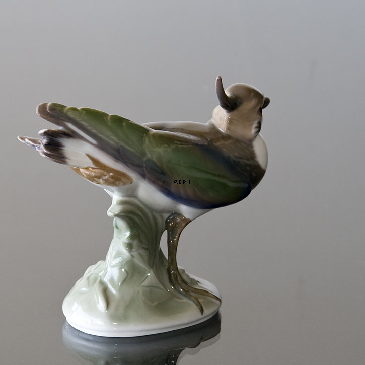 Kiebitz stehend, Bing & Gröndahl Vogelfigur Nr. 1980