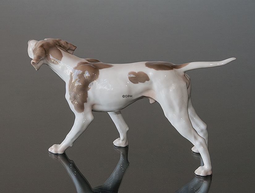 Pointer, stehend, Bing & Gröndahl Hund Figur Nr. 2006