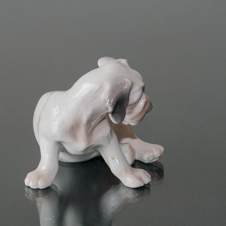 Sealyham Terrier sitzt, Bing & Gröndahl Hund Figur Nr. 2027