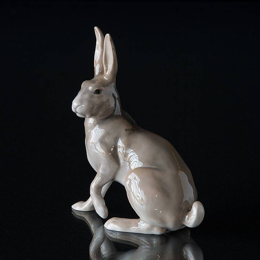 Hase, sitzend, Bing & Gröndahl Figur Nr. 2081