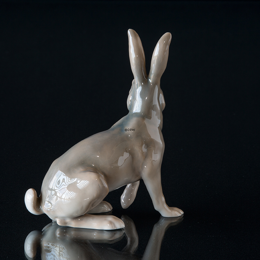 Hase, sitzend, Bing & Gröndahl Figur Nr. 2081