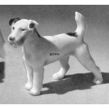 Foxterrier stehend, Bing & Gröndahl Hund Figur Nr. 2086