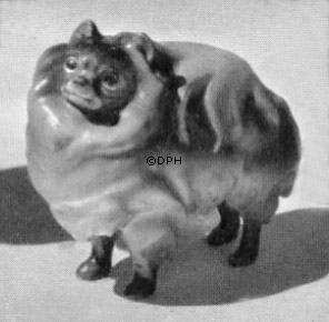 Deutsche Spitze, Bing & Gröndahl Hund Figur Nr. 2092