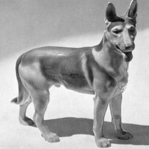 Deutscher Schäferhund, stehend, Bing & Gröndahl Hund Figur | Nr. B2103 | DPH Trading