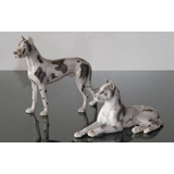 Deutsche Dogge, stehend, Bing & Gröndahl Hundefigur Nr. 2124