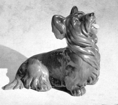 Skye Terrier, sitzend, Bing & Gröndahl Hundefigur Nr. 2133