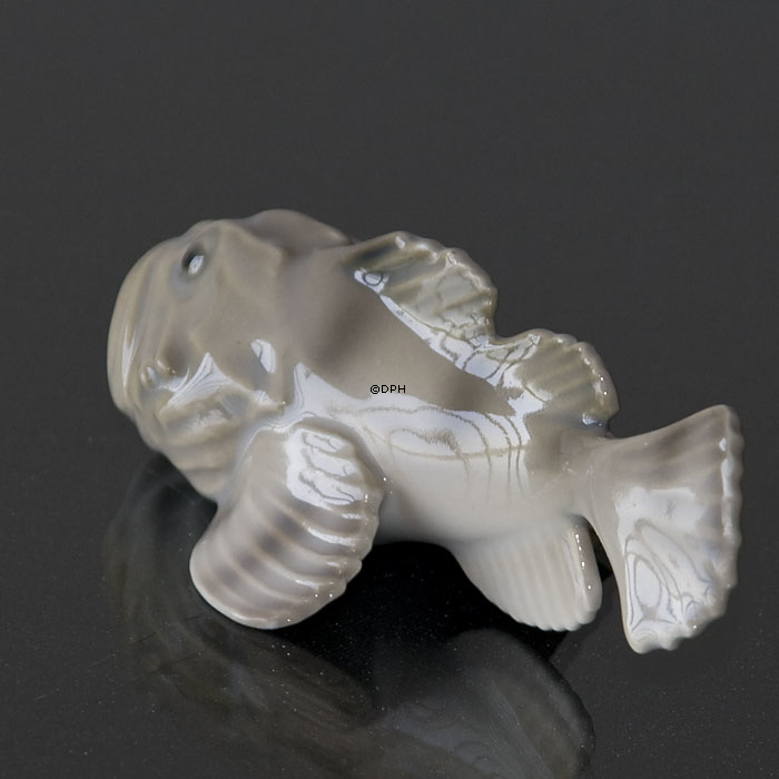 Seeskorpion, Bing & Gröndahl Fischfigur Nr. 2144