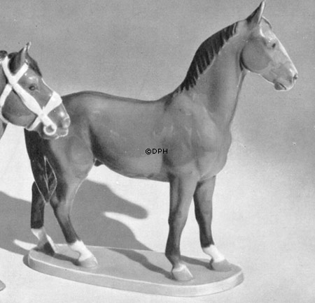 Pferd, 25cm, Bing & Gröndahl Figur Nr. 2146