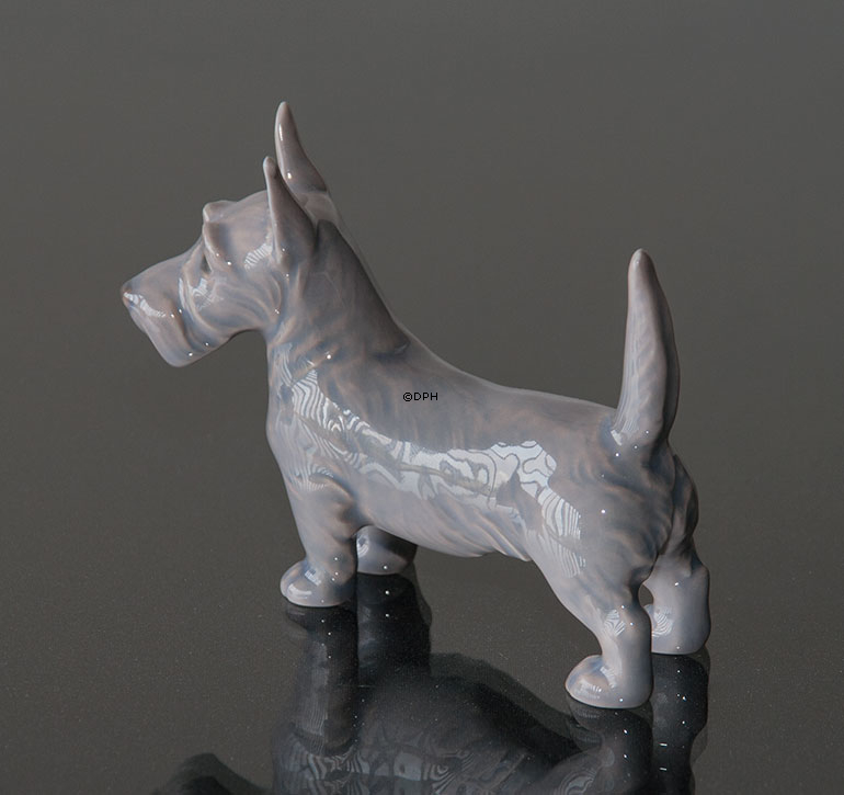 Scottish Terrier stehend 7,5cm, Bing & Gröndahl Hund Figur Nr. 2167