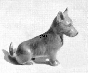 Scottish Terrier sitzend, Bing & Gröndahl Hund Figur Nr. 2170