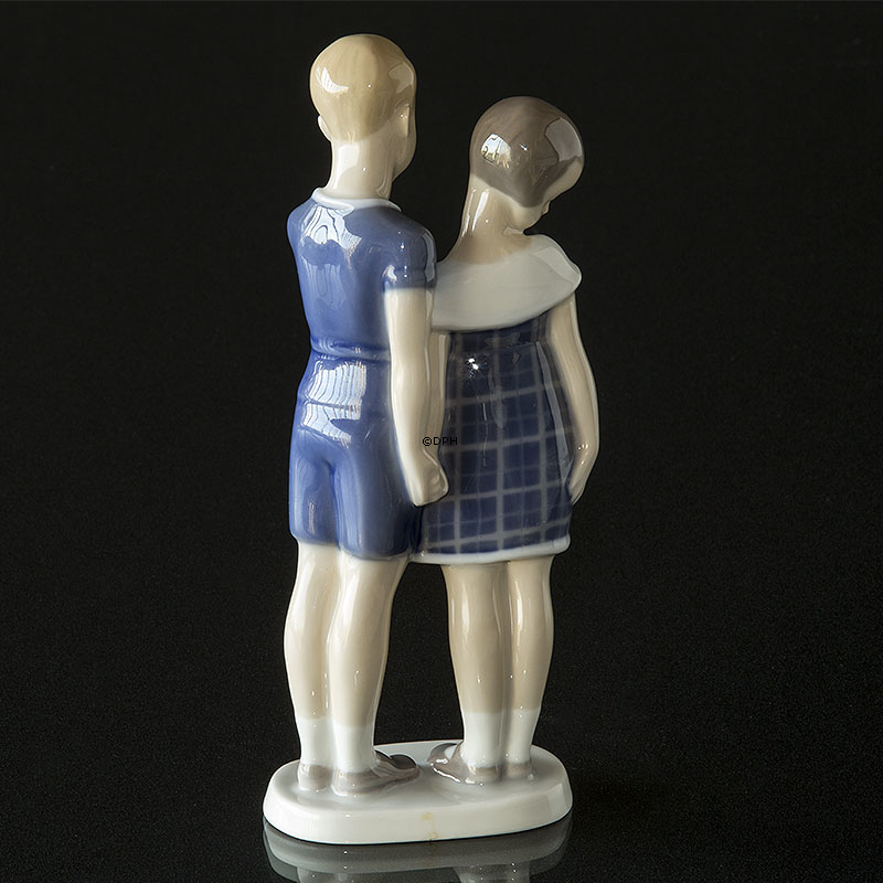 Junge und Mädchen, Bing & Gröndahl Figur Nr. 2183
