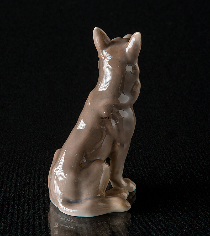 Deutscher Schäferhund sitzend, Bing & Gröndahl Hund Figur Nr. 2197