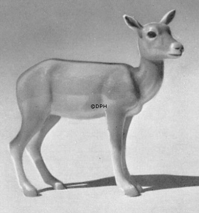 Hirsch, stehend, Bing & Gröndahl Figur Nr. 2211