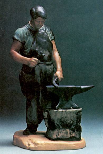 Schmied, Bing & Gröndahl Steingut Figur Nr. 2225