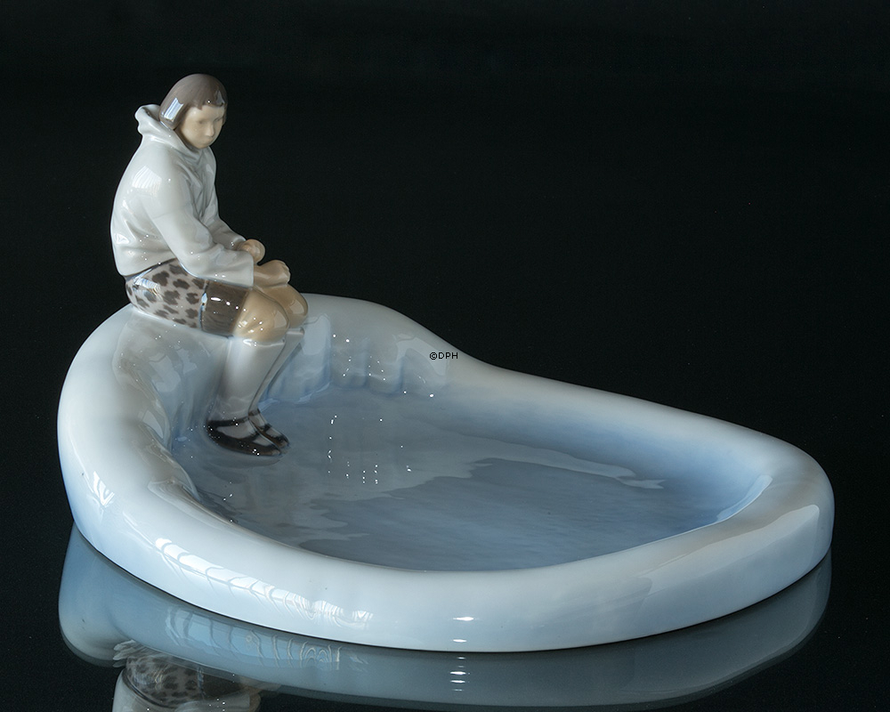 Grönländer auf Schale Bing & Gröndahl Nr. 2253