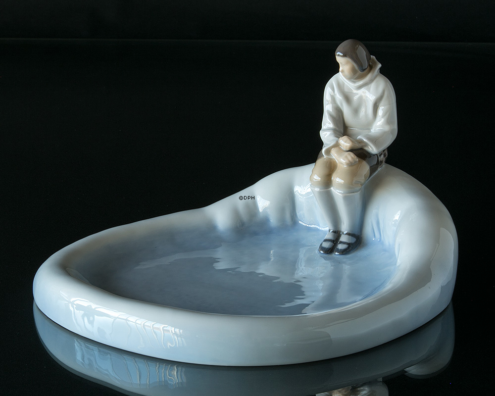 Grönländer auf Schale Bing & Gröndahl Nr. 2253