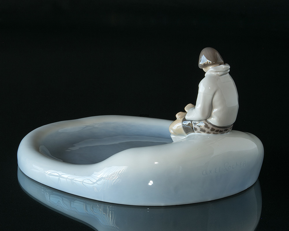 Grönländer auf Schale Bing & Gröndahl Nr. 2253