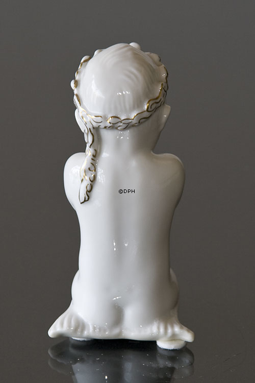 Seekind mit Seestern, Bing & Gröndahl Goldverzierte Figur Nr. 2265