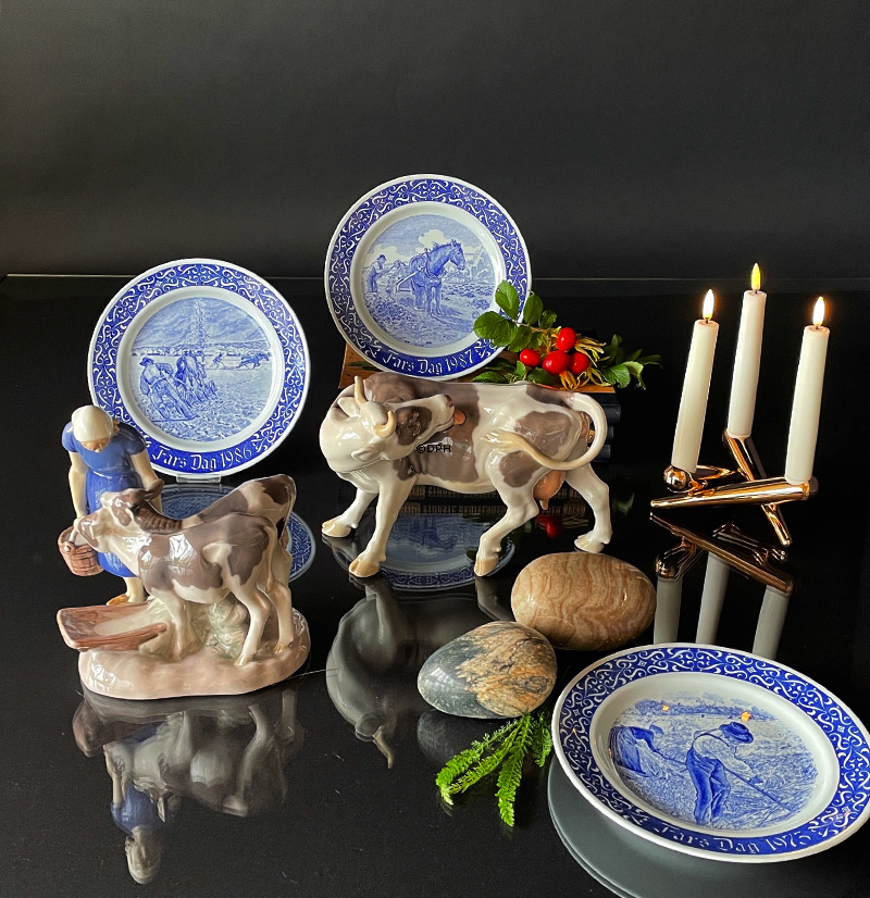 Mädchen mit Kälbern, Bing & Gröndahl Figur Nr. 2270