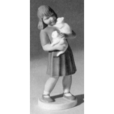 Mädchen mit Kätzchen, Bing & Gröndahl Figur Nr. 2276