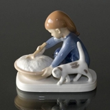 Wichtel mit Reispudding, Bing & Gröndahl Weihnachtsfigur Nr. 2305