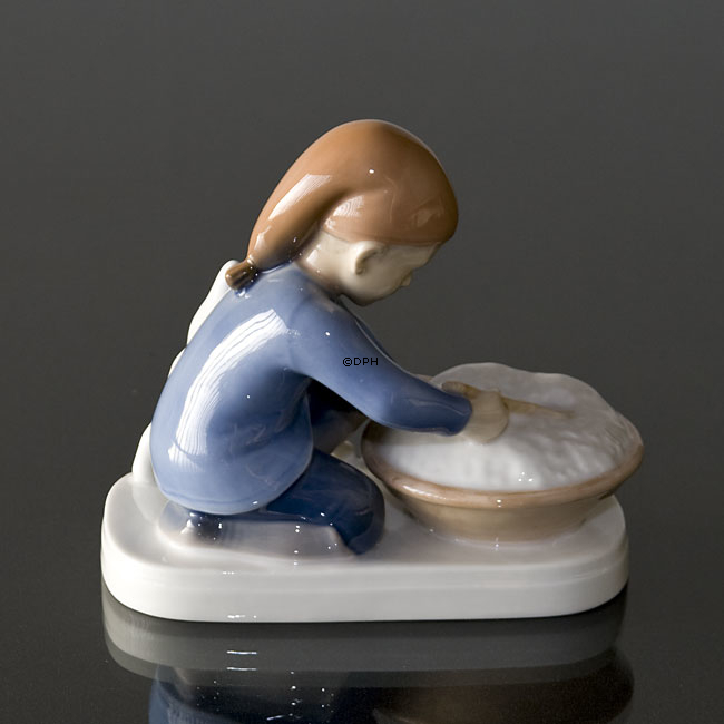 Wichtel mit Reispudding, Bing & Gröndahl Weihnachtsfigur Nr. 2305