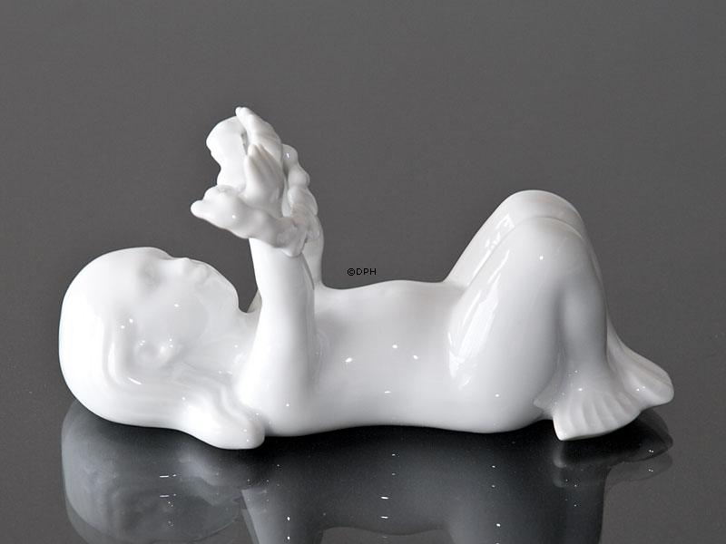 Seemädel liegend, Bing & Gröndahl Figur Nr. 475 oder 2314