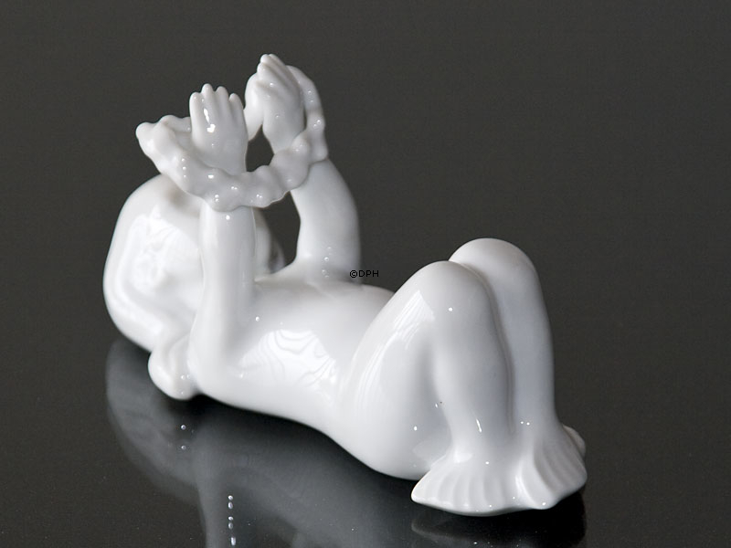 Seemädel liegend, Bing & Gröndahl Figur Nr. 475 oder 2314