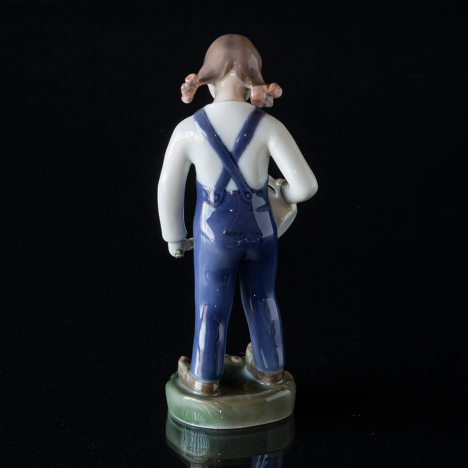 Der kleine Gärtner, Mädchen mit Gießkanne, Bing & Gröndahl Figur Nr. 2326