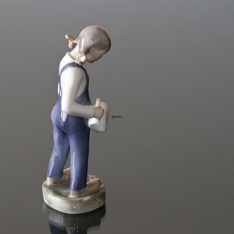 Der kleine Gärtner, Mädchen mit Gießkanne, Bing & Gröndahl Figur Nr. 2326