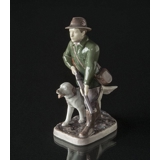 Jäger mit Hund, Bing & Gröndahl Figur Nr. 2328