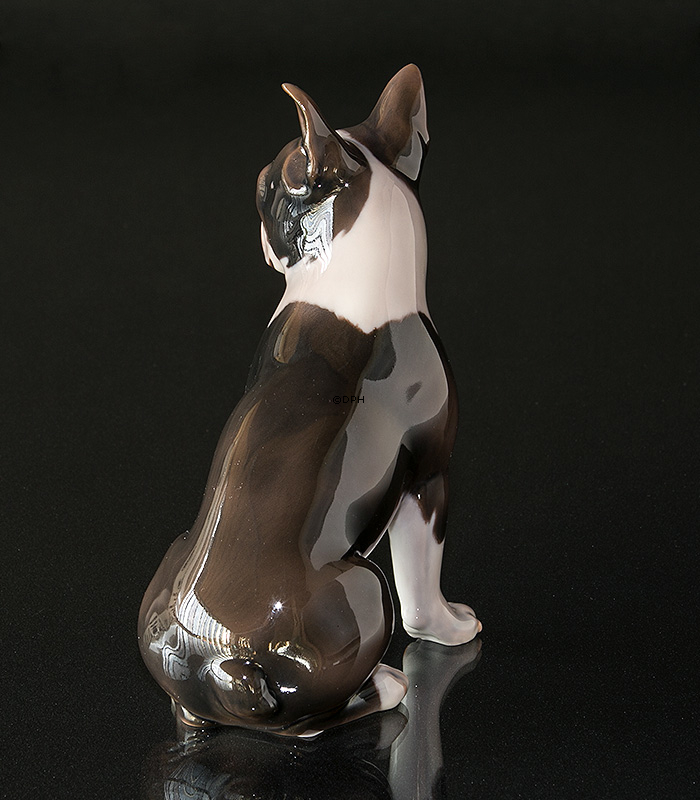 Boston Terrier, Bing & Gröndahl Hund Figur Nr. 2330