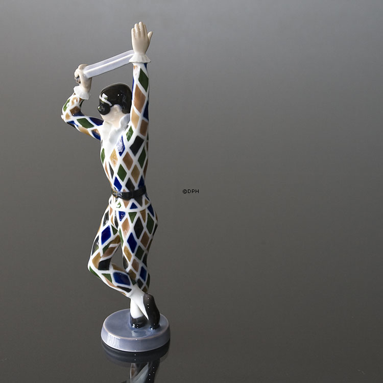 Harlekin, Bing & Gröndahl Figur Nr. 487 oder 2354