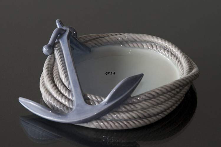 Schale mit Seil und Anker Bing & Gröndahl Nr. 2377