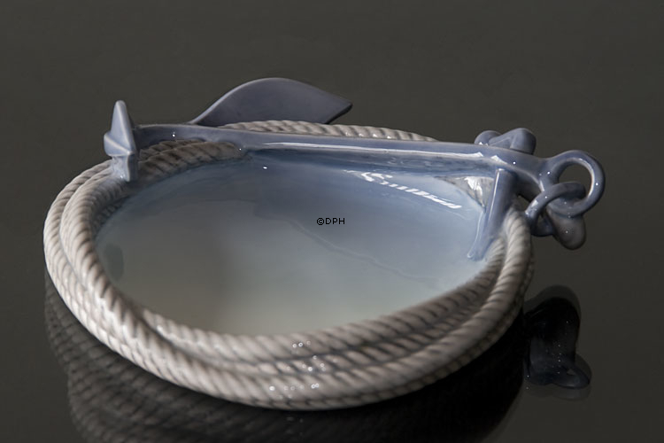 Schale mit Seil und Anker Bing & Gröndahl Nr. 2377