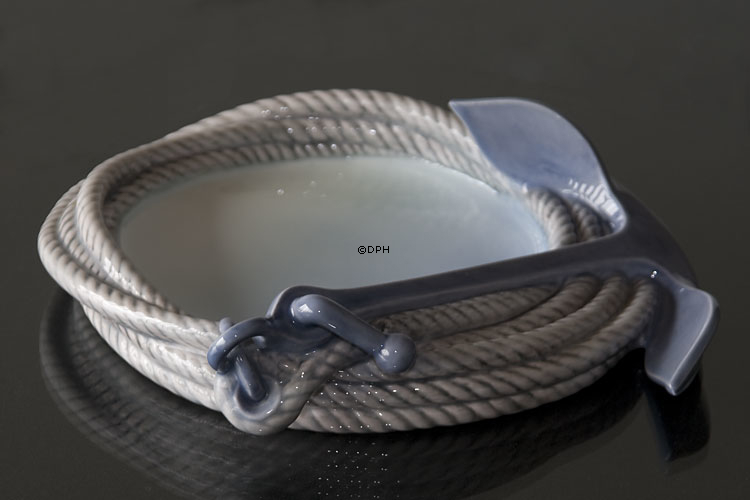 Schale mit Seil und Anker Bing & Gröndahl Nr. 2377