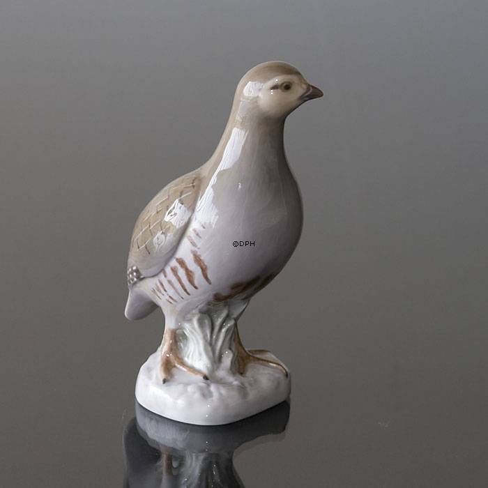 Rebhuhn, das Spiel der Jagd, Bing & Gröndahl Vogelfigur Nr. 2386