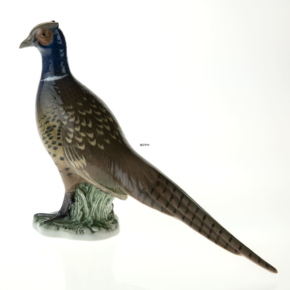 Fasanenhahn steht, Figur Bing & Gröndahl, Vogelfigur Nr. 2389