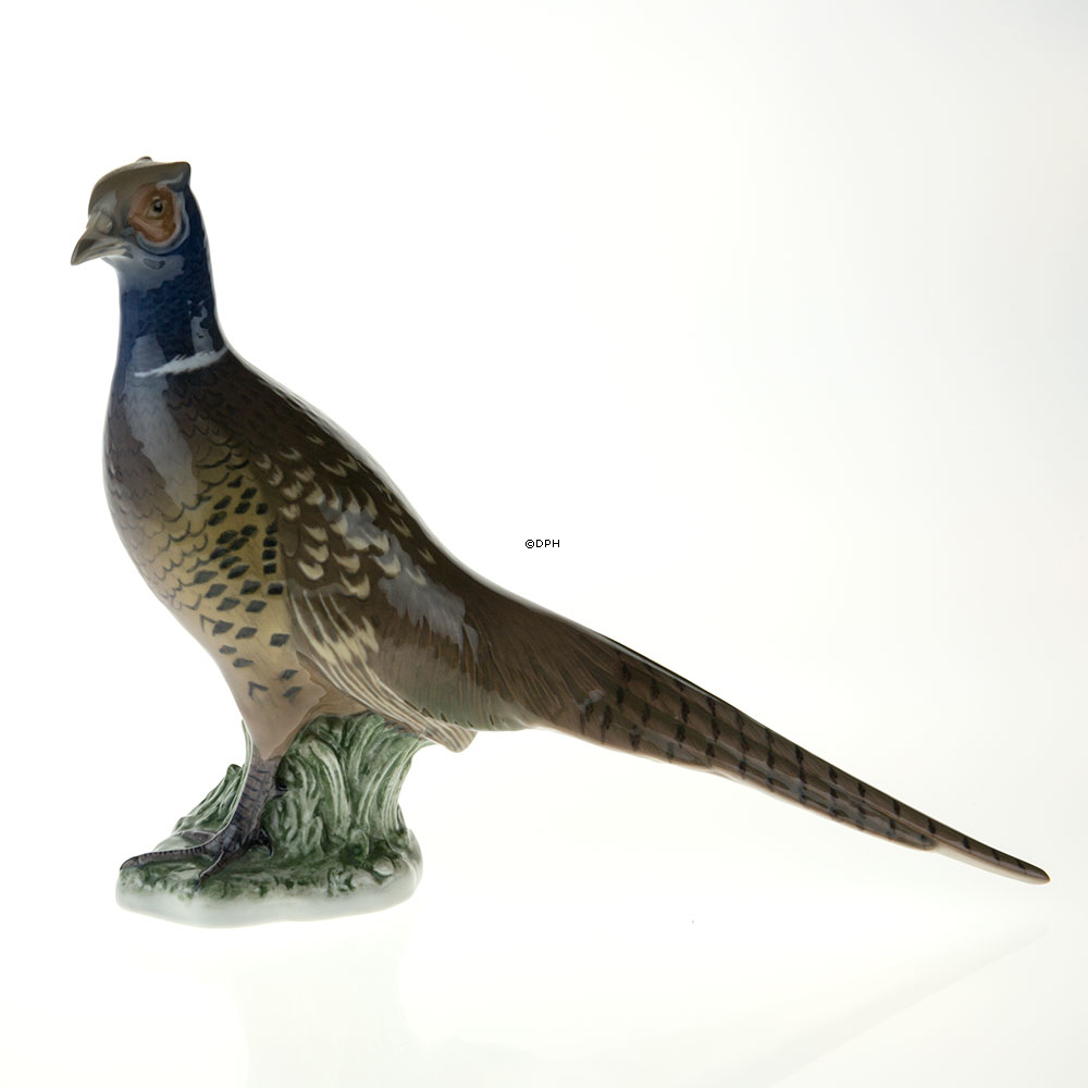 Fasanenhahn steht, Figur Bing & Gröndahl, Vogelfigur Nr. 2389