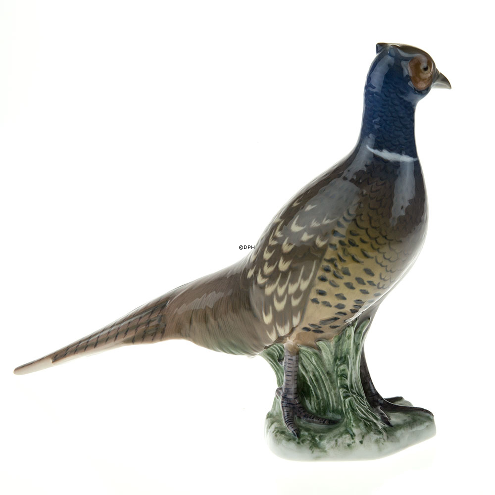 Fasanenhahn steht, Figur Bing & Gröndahl, Vogelfigur Nr. 2389