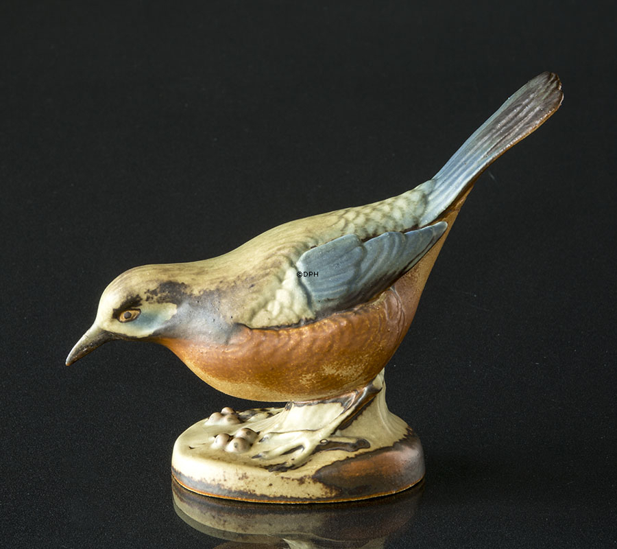 Amsel, Bing & Gröndahl Steingut Vogel Figur Nr. 2405