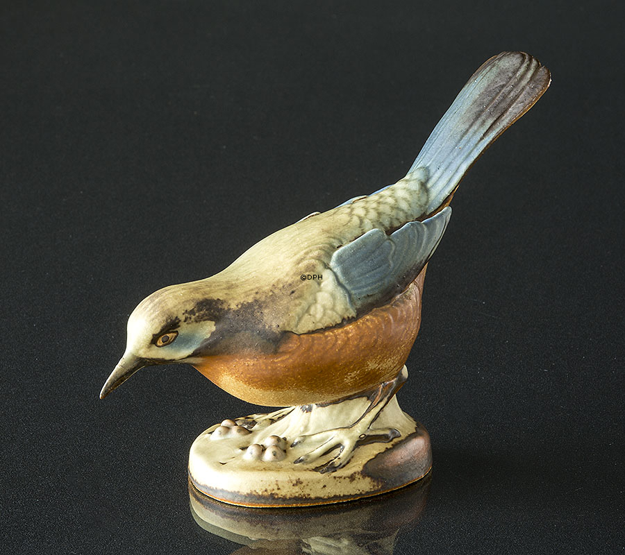 Amsel, Bing & Gröndahl Steingut Vogel Figur Nr. 2405