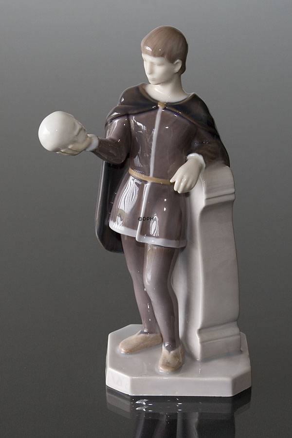 Hamlet, sein oder nichtsein, das ist hier die Frage, Bing & Gröndahl Figur Nr. 2408