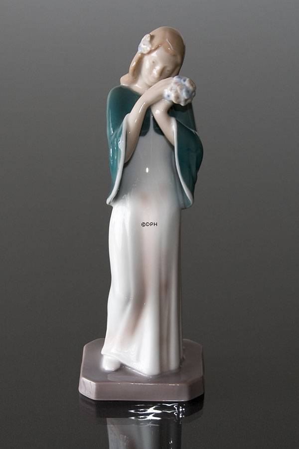 Ophelia fragt sich, wo Hamlet ist, Bing & Gröndahl Figur Nr. 2409