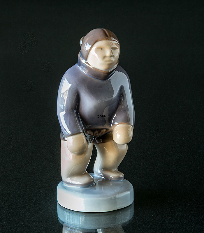 Inuit (Grönländisch) Frau, Bing & Gröndahl Figur Nr. 2414