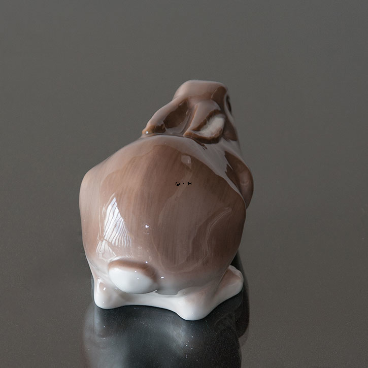 Brown Kaninchen liegend, Bing & Gröndahl Figur Nr. 2421