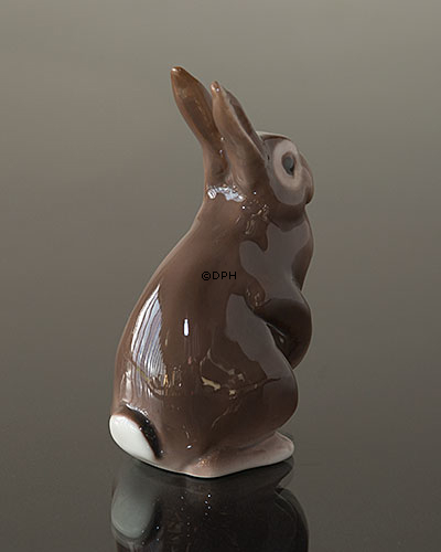 Braunes Kaninchen stehend, Bing & Gröndahl Figur Nr. 2423