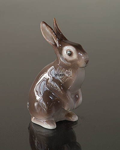 Braunes Kaninchen stehend, Bing & Gröndahl Figur Nr. 2423