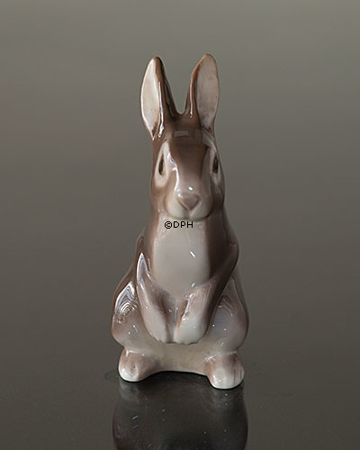 Braunes Kaninchen stehend, Bing & Gröndahl Figur Nr. 2423