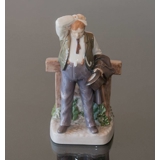 Durst, durstiger Mann, Bing & Gröndahl Figur Nr. 495 oder 2435